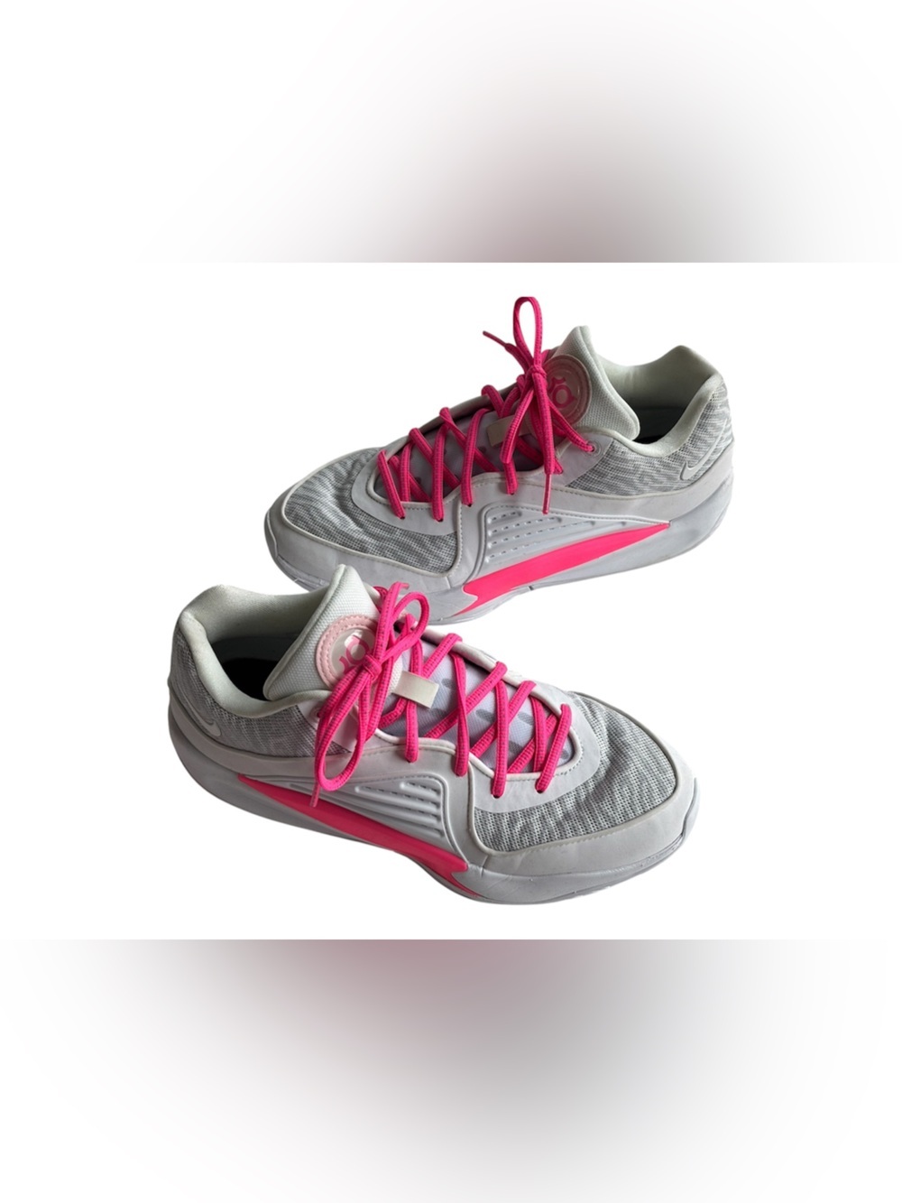 Nike KD 16 Aunt Pearl Basketball Shoes Pink White FB2390-900 Men 7 Women 8.5